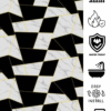 Black Gold White Marble pvc cladding