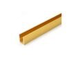 U shaped gold color profile