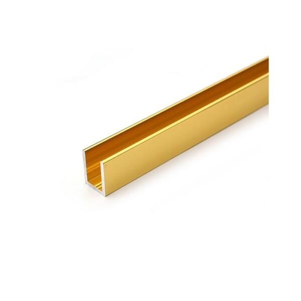 U shaped gold color profile